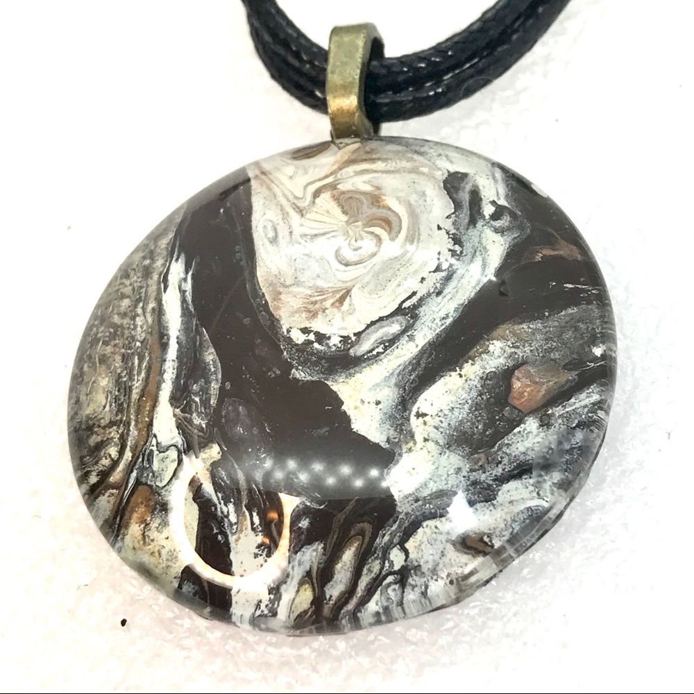 Necklace Handmade large Pendant NSN tray in bag
